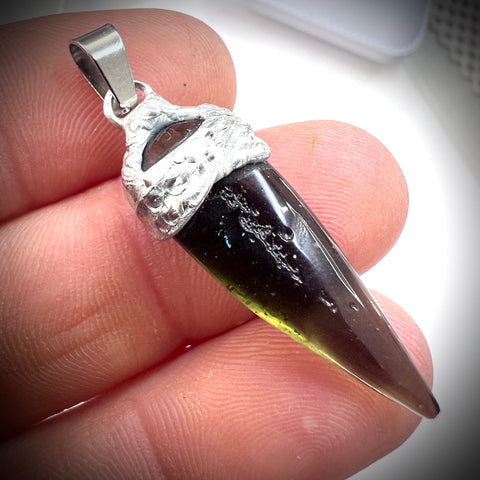 Faceted Moldavite Pendant I 3.77g I Chlum