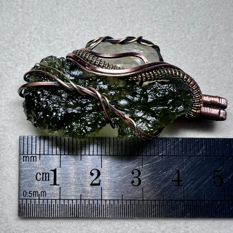 Moldaivte & LDG Copper pendant