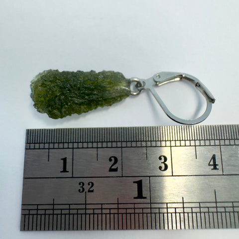 Moldavite Earrings | 3.08g | Chlum