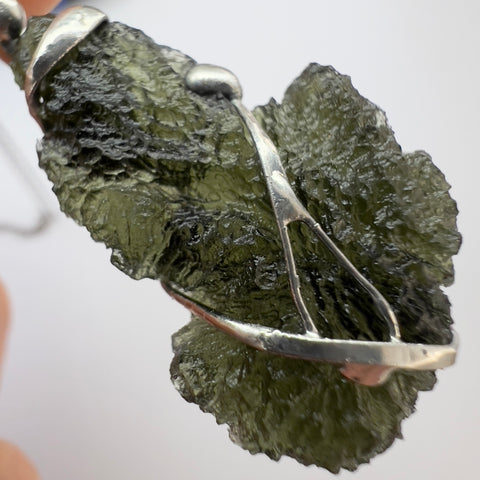 4g Sterling Silver  Moldavite Pendant