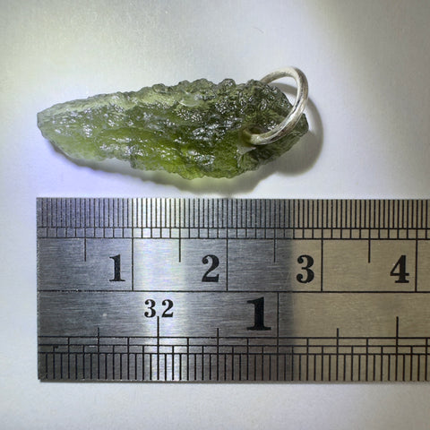 Silver Moldavite Pendant | 1.49g | Chlum