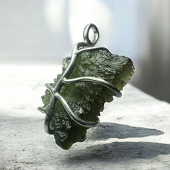 Moldavite Pendant — “Tentacles” Design 3.14g