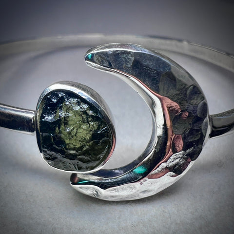 Moldavite Moon Jewellery Bundle – Bracelet & Ring