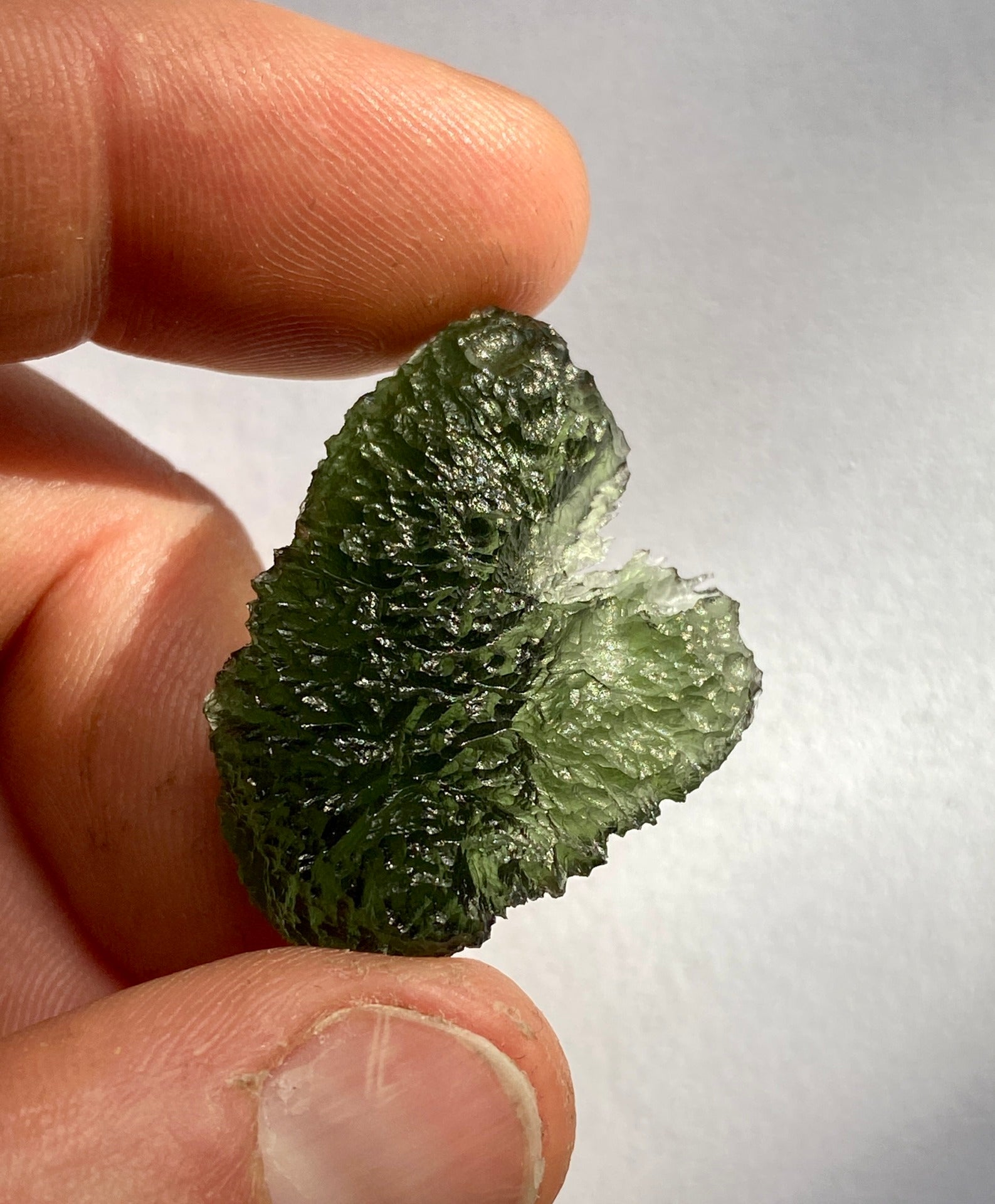 11.1g Moldavite, Nesmen