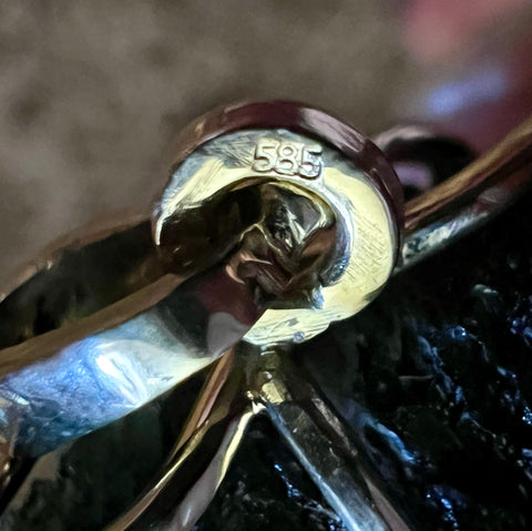 Gold Moldavite Pendant I 20.20g I Marouskovo Pole