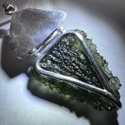 Moldavite & LDG Silver pendant I 5.55g I Marouskovo Pole