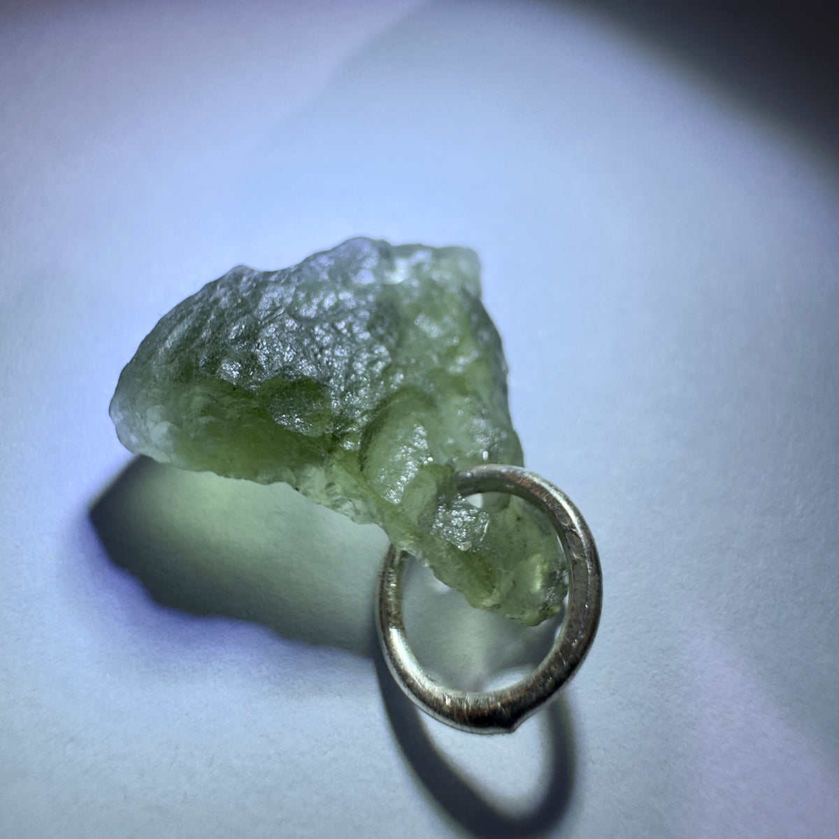 Sterling Silver Moldavite Pendant | 1.03g | Vrabce