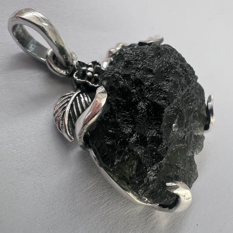 6.07g Moldavite Silver pendant