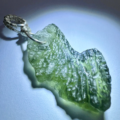 3.09g Moldavite Pendant - Silver Bale