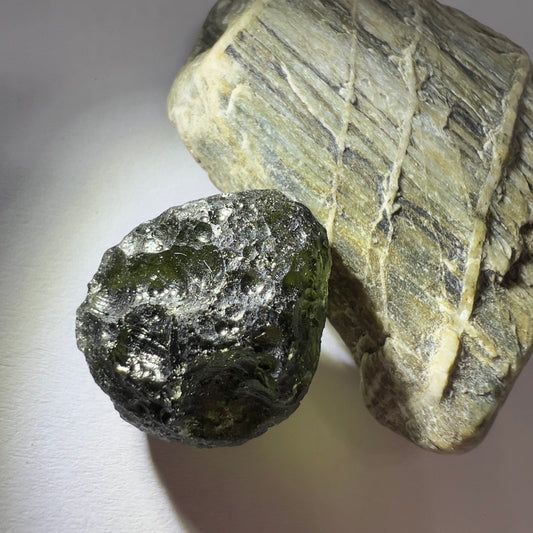 Raw Moldavite | 4.15g | Marouskovo Pole