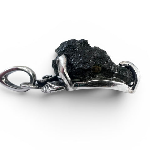 6.07g Moldavite Silver pendant