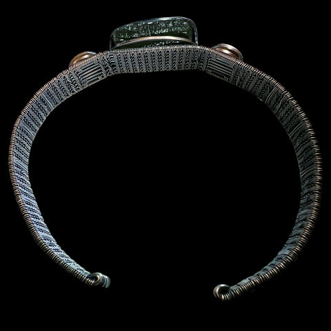 Copper Wire Wrapped Bracelet with Tigers Eye | 3.58g | Marouskovo Pole