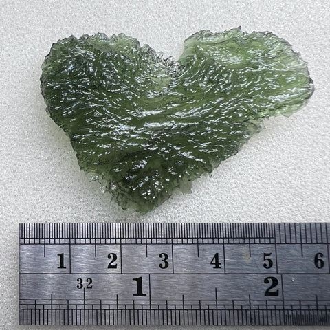 Natural Moldavite Heart I 12.23g I Marouskovo Pole