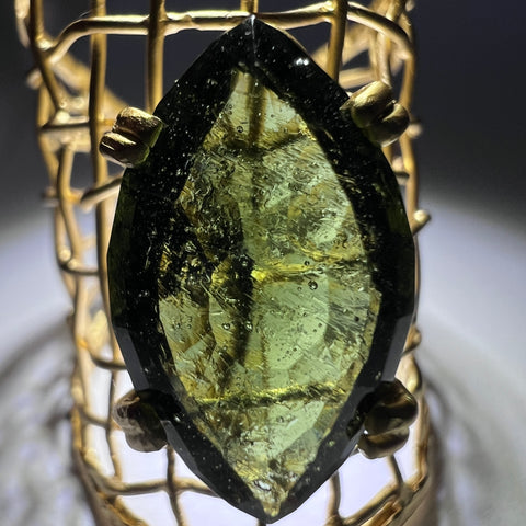 Gold Plated Sterling Silver Ring | Size 7.5 (P) | Chlum
