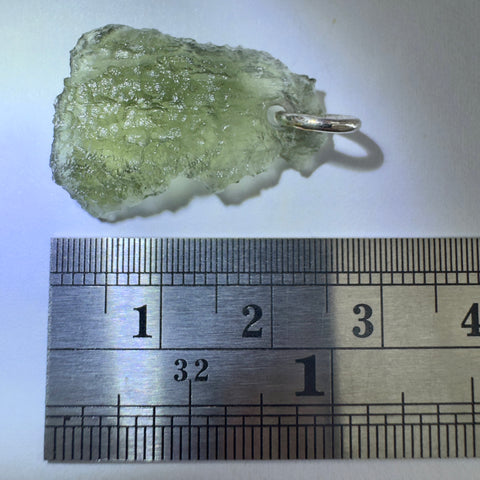 Silver Moldavite Pendant | 1.39g | Chlum