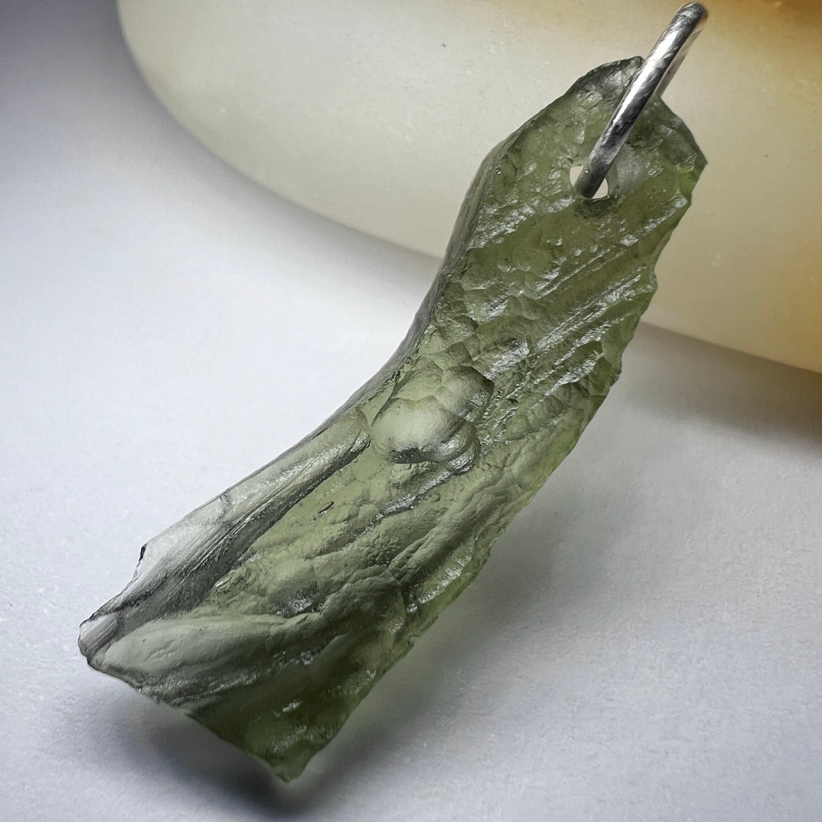 1.94g Natural Moldavite Sterling Silver Pendant