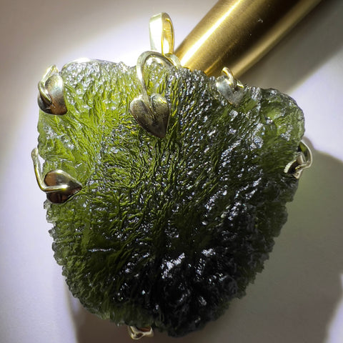 Gold Moldavite Pendant I 20.20g I Marouskovo Pole