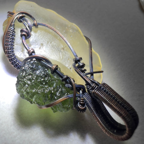 Moldaivte & LDG Copper pendant