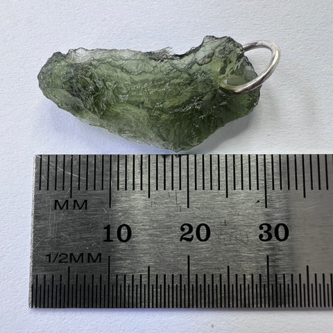 Sterling Silver Moldavite Pendant | 1.92g | Chlum