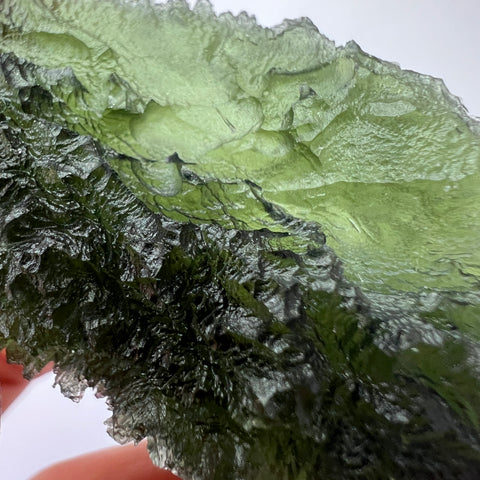 Huge Natural Moldavite | 33.47g | Chrastany