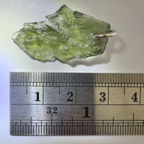 Silver Moldavite Pendant | 1.51g | Chlum