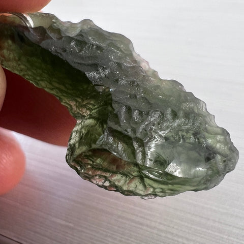 3.09g Moldavite Pendant - Silver Bale
