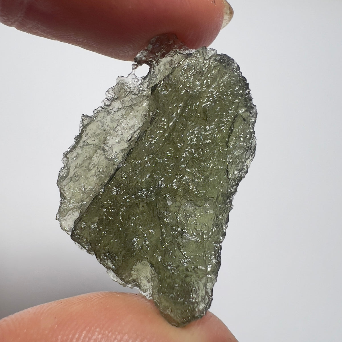 Natural Moldavite 'Hagstone' | 3.43g | Marouskovo Pole