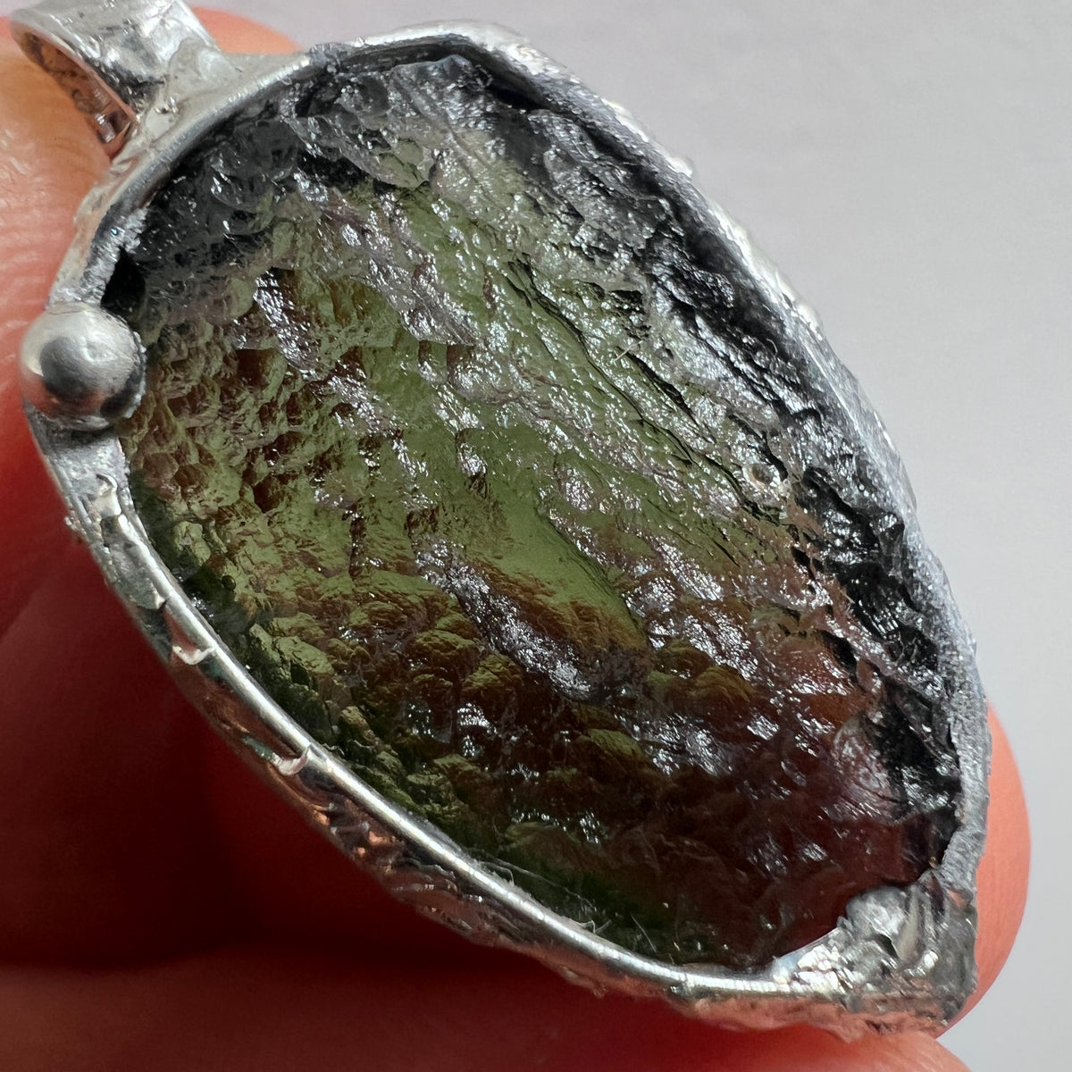 Moldavite Necklace 3.8g Chlum