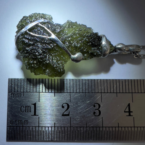 4g Sterling Silver  Moldavite Pendant