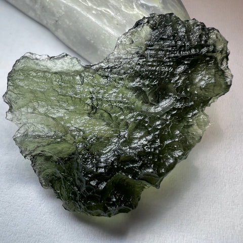 Natural Moldavite Heart I 5.28g I Marouskovo Pole
