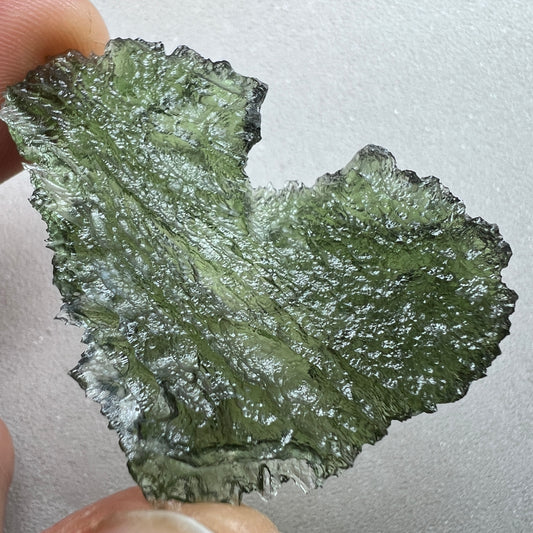 Natural Moldavite Heart I 12.23g I Marouskovo Pole