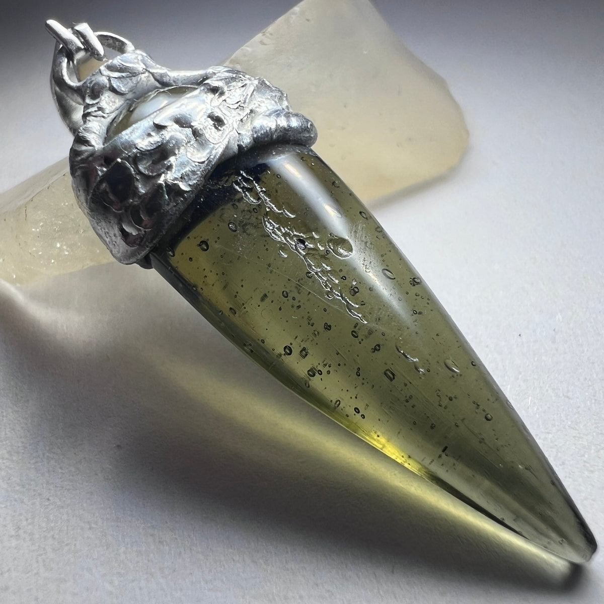 Faceted Moldavite Pendant I 3.77g I Chlum