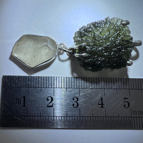 Moldavite & LDG Silver Pendant I 3.85g I Maly Chlum