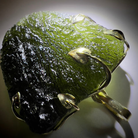 Gold Moldavite Pendant I 20.20g I Marouskovo Pole