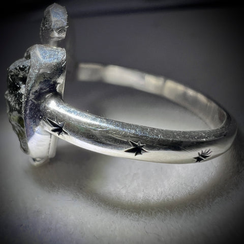 Moldavite Moon Jewellery Bundle – Bracelet & Ring