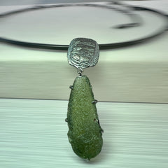 Moldavite Torc Necklace
