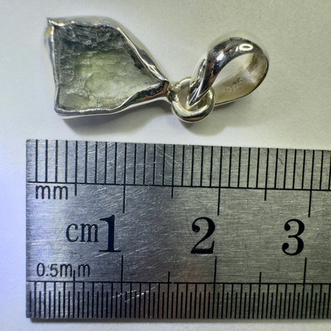 Sterling Silver Moldavite Pendant | 1.5g | Chlum