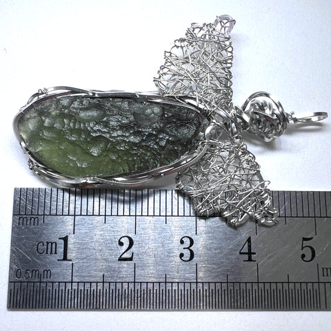 Moldavite Angel Pendant I 2.86g I Marouskovo Pole