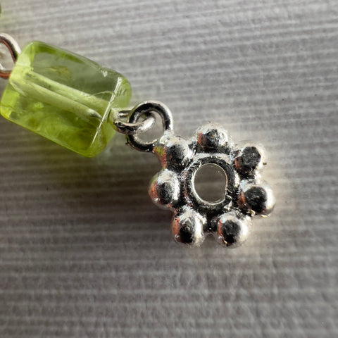 Beautiful Jasper & Peridot Beaded Moldavite Necklace
