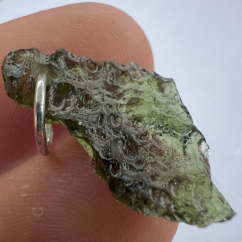Sterling Silver Moldavite Pendant | 1.20g | Chlum
