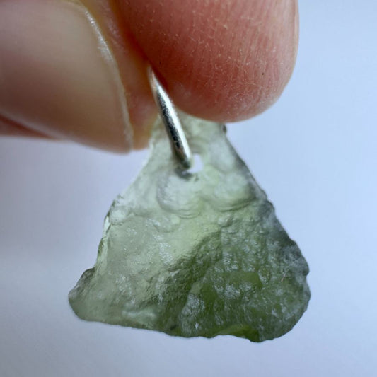 1.03g Vrabce Moldavite sterling silver pendant