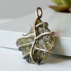 Moldavite & Silver Pendant 2.85g
