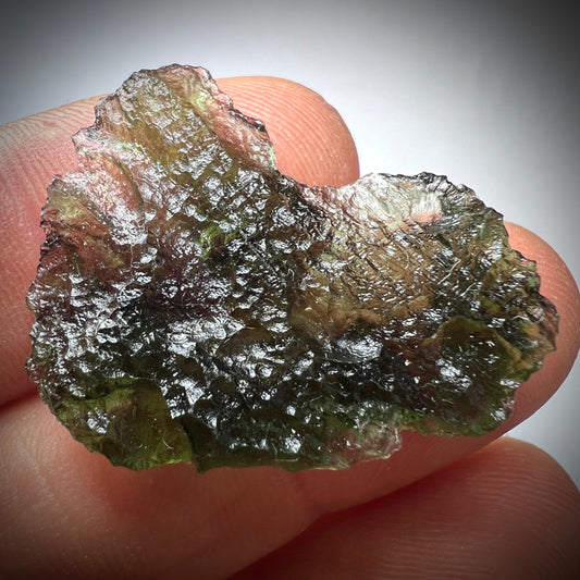 Natural Moldavite Heart I 5.28g I Marouskovo Pole