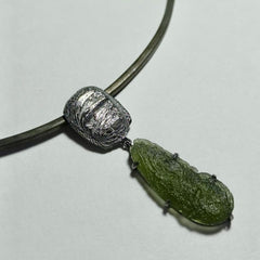 Moldavite Torc Necklace