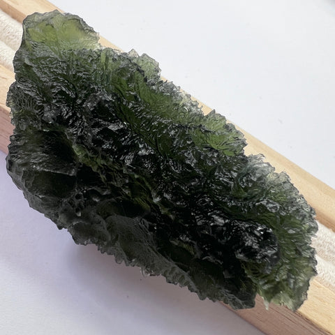 Huge Natural Moldavite | 33.47g | Chrastany