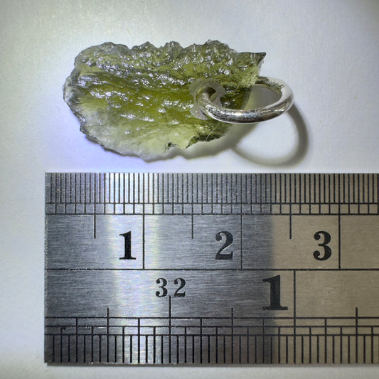 Silver Moldavite Pendant | 1.03g | Chlum