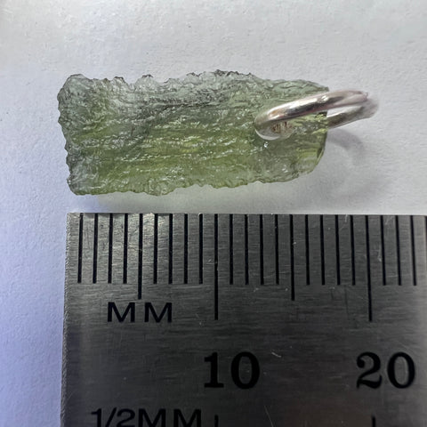 0.53g Natural Moldavite Sterling Silver Pendant