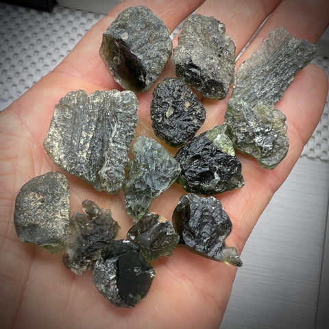 Wholesale Lot Moldavite 13pcs | 51.27g | Marouskovo Pole