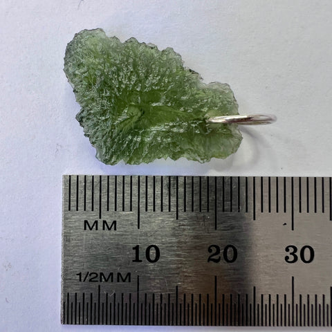 Sterling Silver Moldavite Pendant | 1.92g | Maly Chlum