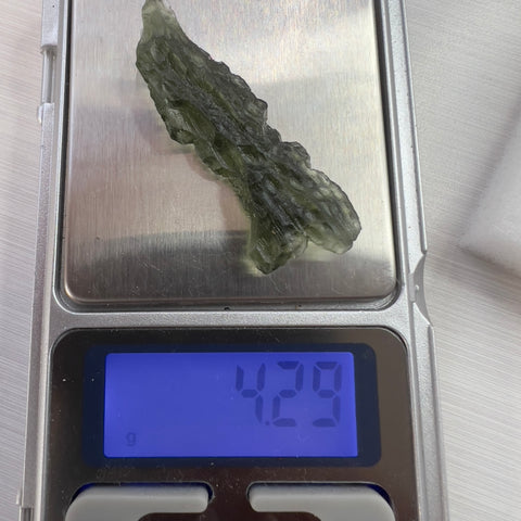 Angel Chime Moldavite | 4.29g | Marouskovo Pole